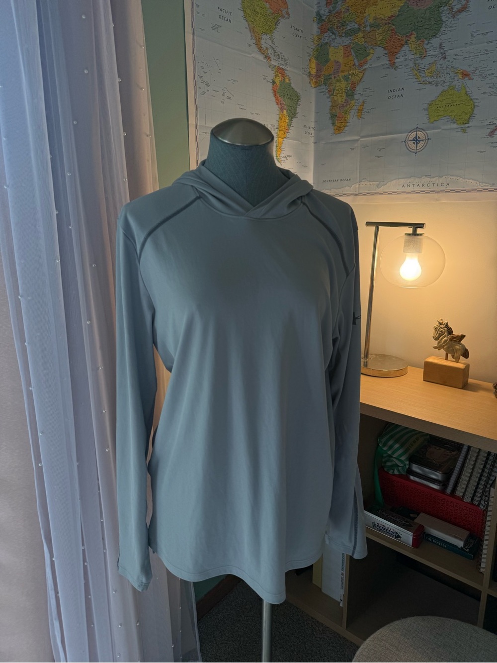 Under Armour Light Gray Lightweight Hoodie Shirt Jacket